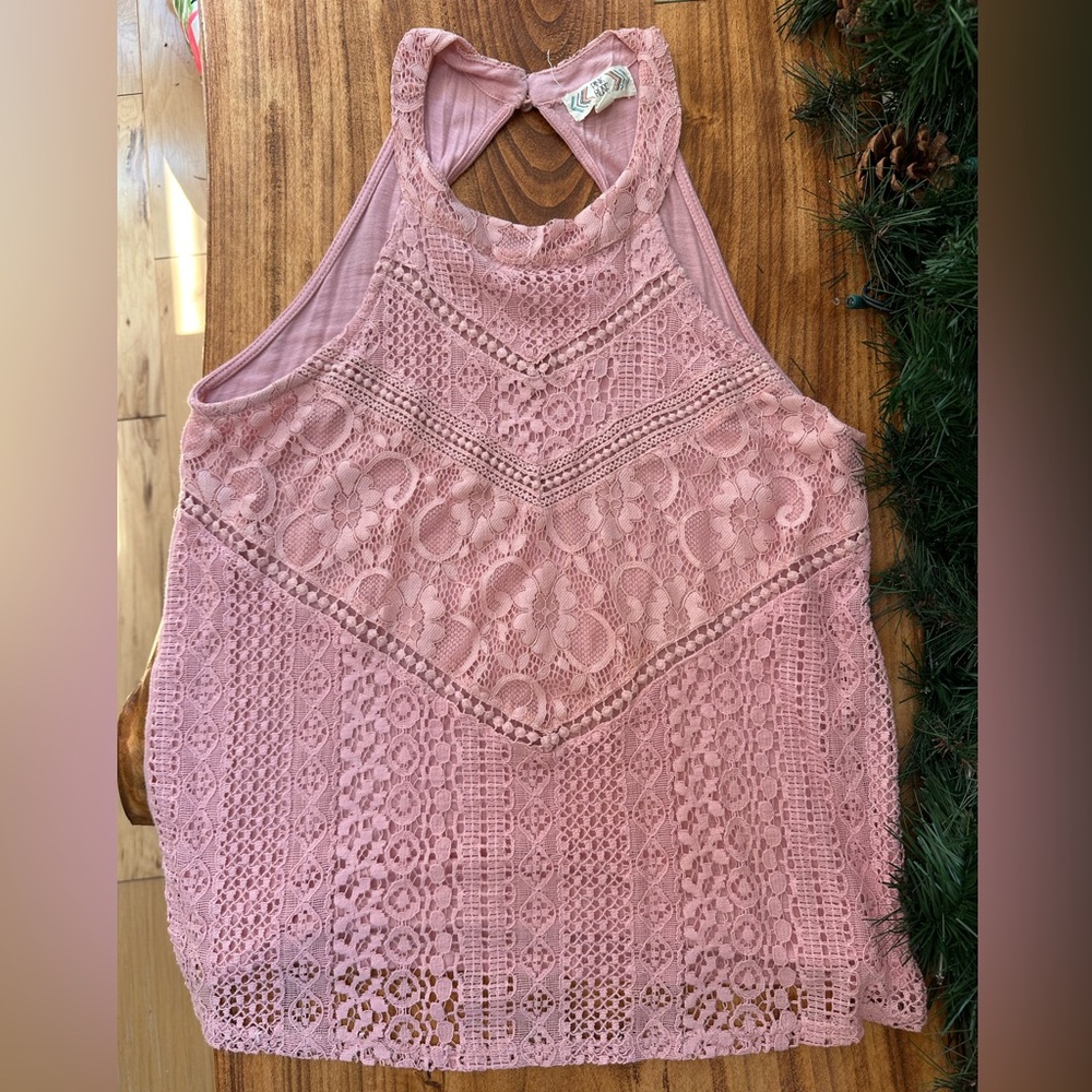 Pink Rose Tank Top